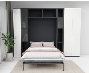 <span class=keywords><strong>Bureau</strong></span> chambre mobilier intelligent <span class=keywords><strong>Lit</strong></span> en métal cadre mécanisme caché Murphy <span class=keywords><strong>Lit</strong></span> <span class=keywords><strong>mural</strong></span> pliant Queen Size - Product Image 4