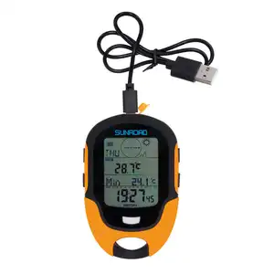 Pelacak GPS, alat pengukur multifungsi mendaki gunung Altimeter elektronik higrometer, Altimeter, Barometer, luar ruangan