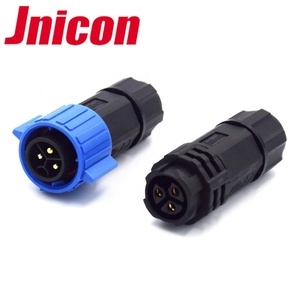 防水 IP67 <span class=keywords><strong>3</strong></span> 针插头兼容音频电缆连接器，用于电源 - Product Image 2