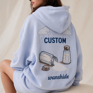 Survêtement sportif deux pièces pour femme, coupe ample, de haute qualité, avec motif brodé, sweat à capuche et short, logo personnalisé disponible - Product Image 2