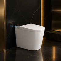 WC intelligent avec bidet intégré, en céramique, double chasse à jet siphonique, capteur automatique, siège chauffant, auto-nettoyant, télécommande