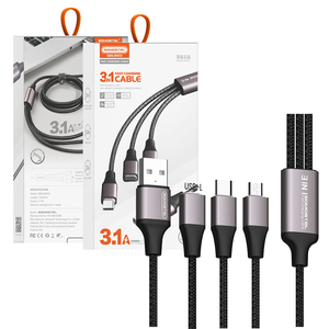3.1A Nhanh Chóng Sạc Điện Thoại Di Động Sạc Dây 3-Trong-1 Micro USB Cáp Dữ Liệu Đối Với Samsung Đối Với Xiaomi Máy Tính Bảng Cáp Tipo C Carga Rapida - Product Image 5
