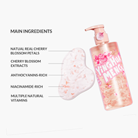 Gel Douche Floral aux Pétales de Fleurs, Nettoyant Corporel Blanchissant, Parfum Floral Maison