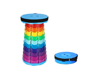 Sgabello Pieghevole Portatile da Esterno <span class=keywords><strong>2026</strong></span> Popolare, Sedia da Giardino, Sgabello da Escursionismo in Plastica Rosso Blu Giallo - Product Image 1
