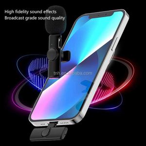 Système de microphone cravate double sans fil <span class=keywords><strong>Bluetooth</strong></span> TNH K11 avec interface USB-C, microphone audio-vidéo portable <span class=keywords><strong>pour</strong></span> téléphones et appareils photo - Product Image 3