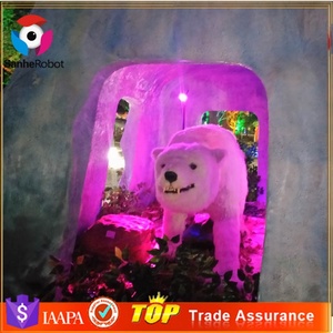 Oso Polar Animatrónico Realista de Tamaño Natural con Pelo Artificial Suave, Modelo de Oso de Pie para Exhibición en Winter <span class=keywords><strong>Wonderland</strong></span> - Product Image 6