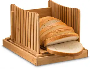 เขียงไม้ไผ่ทรงขนมปังสำหรับใช้ในครัว,เขียงหั่นขนมปังไม้แบบร่วน