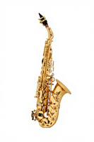 SP3043G General Grade Curved Body Yellow Brass Professional BB Tone Soprano Saxophone with Premium case