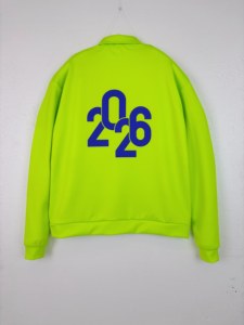 High Quality Fluorescent Green Color Long Sleeve Waterproof Windbreaker <b>Zip</b> <b>Up</b> <b>Jacket</b> Marathon Sublimation <b>Jacket</b> For Running - Product Image 5