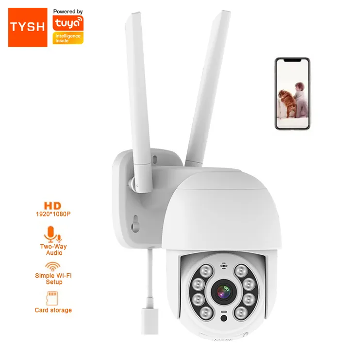 TYSH Google 나이트 비전 모션 감지 알람 무선 네트워크 비디오 클라우드 Ptz 3MP HD Ir Wifi 360 홈 Cctv Ip 카메라