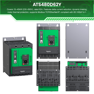 Schneider 100% New Original altivar ats480 động cơ không đồng bộ 62A V/f kiểm soát 208-690V <span class=keywords><strong>3</strong></span> giai đoạn AC động cơ khởi động mềm ats480d62y - Product Image 3