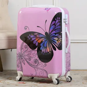 모조리 여행 소년-나비 ABS PC 여자 짐 가방 어린이 여행 트롤리 수하물