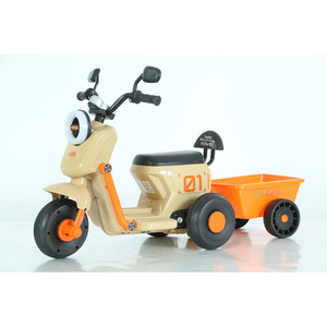 Moto électrique pour enfants de style vintage classique, durable, à <span class=keywords><strong>3</strong></span> <span class=keywords><strong>roues</strong></span>, avec des sons réalistes pour le plaisir des enfants <span class=keywords><strong>en</strong></span> plein air - Product Image 1