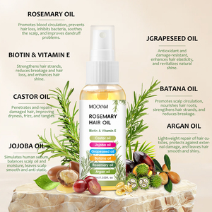 Huile Essentielle Capillaire au Romarin Marque Blanche OEM, Formule Herbal 7-en-1, Spray Revitalisant pour Cheveux Lisses et Forts, 40ml - Product Image 3
