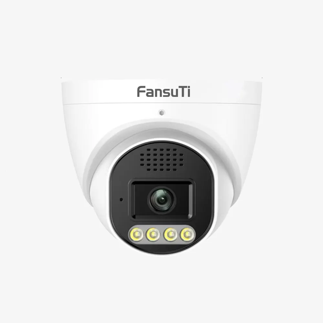 5MP AI PoE IP Camera Full Metal Dome Two Way Audio Dual Light Color Face Capture Face Recognition Ai Camera