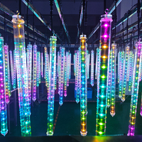 Tubo de Luz LED RGB 3D DMX, Tubo Vertical Mágico 3D para Discotecas, Tubo de Luz para Techo de Discoteca