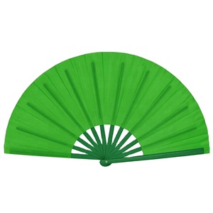 พัดจีนแบบพับได้ขนาดใหญ่ สำหรับกังฟู ไทเก๊ก ทำจากพลาสติกและไนลอน - Product Image 1