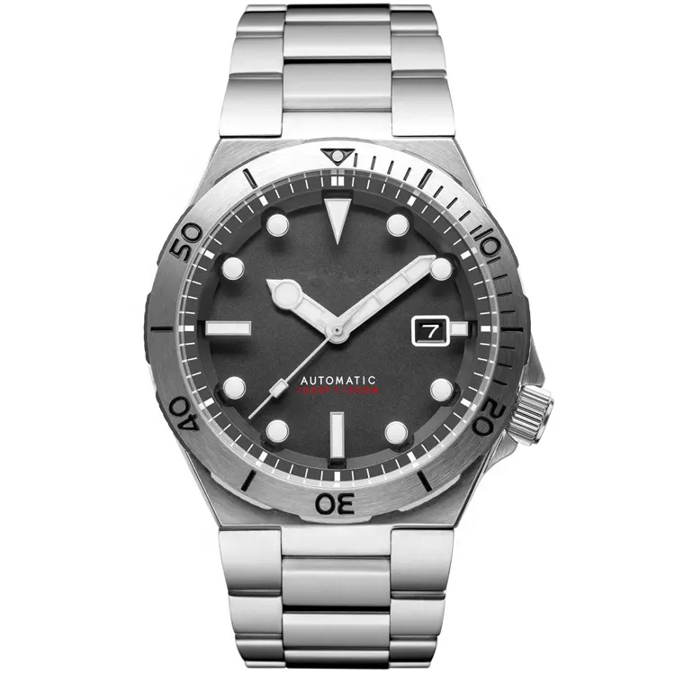 Luxury Elite Business 9015 300m Waterproof Diving Watch Engraved Case and Back Cover Solid Steel Men High Quality Watches