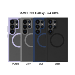 Nouveau boîtier magnétique de la série Soft Touch Anti-jaunissement TPU dur PC étui de téléphone Anti-choc pour Galaxy <span class=keywords><strong>Samsung</strong></span> S23 S24 étui ultra - Product Image 6