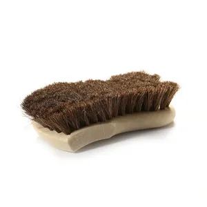 Brosse de nettoyage intérieur multifonctionnelle avec logo personnalisé, manche en plastique, poils doux en crin de cheval, pour sièges en tissu et cuir de voiture - Product Image 2