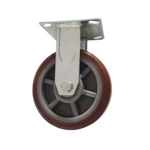 Red Swivel 6 8 Zoll TPR Rollen rad Custom ized Industrial Kugellager Heavy Duty <span class=keywords><strong>Caster</strong></span> - Product Image 6