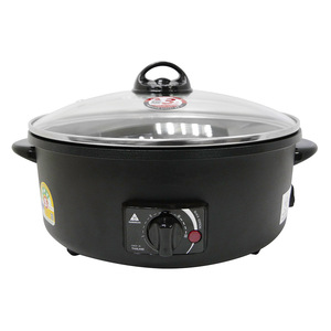 HANABISHI 10-Inch Electric <b>Pan</b> Matte Black Non-Stick Glass <b>Lid</b> 1.5L Capacity Model HGP-10T Home Cooking Outdoor Cooking Picnic - Product Image 1