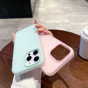 Nuovo Trending 2 in 1 custodia per telefono cellulare Cover per <span class=keywords><strong>iPhone</strong></span> 16 <span class=keywords><strong>Pro</strong></span> <span class=keywords><strong>Max</strong></span> 15 <span class=keywords><strong>14</strong></span> 13 11 serie 12 custodie <span class=keywords><strong>Color</strong></span> caramella satinate - Product Image 3