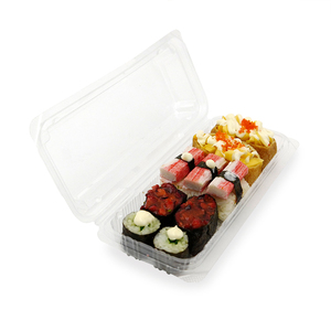 high quality disposable takeaway togo plastic box for sushi