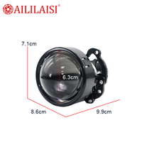 Nouvelle lentille de projecteur Bi-LED de 2,5 pouces pour voiture, trois couleurs commutables (6000K, 4300K, 3000K), faisceau haut et bas intégré, projecteur LED.
