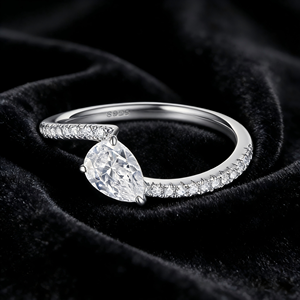 Joyería de Plata 925 para Mujer, Estilo Discreto, Chapado en Rodio, Plata 925 Original con Circonia para Compromiso, Boda o Regalos - Product Image 2