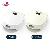 Séchoir à ongles 2-en-1 économique à polymérisation rapide UV LED avec base amovible pour le durcissement du gel d'un seul doigt ou de toute la main