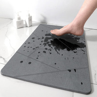Tapis de bain en diatomite à séchage rapide, écologique, avec logo personnalisé