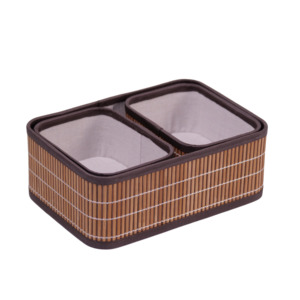 Set of 3 Twins New <strong>Bamboo</strong> Basket Cute <strong>Storage</strong> Boxes Round Woven <strong>Bamboo</strong> <strong>Storage</strong> Boxes &amp; Bins Candy <strong>Box</strong> Accessories - Product Image 3