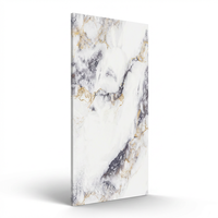 Panneau mural en PVC de style moderne 1220*2440*2mm pour la décoration intérieure de divertissement et de maison, revêtement UV, motif géométrique marbré