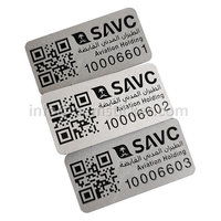 Etiquetas de Inventario de Acero Inoxidable con Código de Barras Grabado, Número Secuencial, Códigos QR, Etiquetas de Metal y Aluminio para Activos Fijos