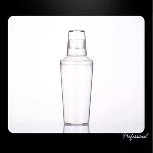 Venta al por mayor: Coctelera de plástico moderna y sencilla de 600 ml para cócteles, mezclador de bebidas, vaso, utensilio de bar, herramienta de bar Boston - Product Image 1