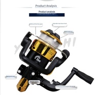 Nouvelle Arrivée Promotionnelle Moulinet de Pêche en Mer de Haute Qualité Moulinet Spinning Frein Max 5KG Ratio d'Engrenage 5.2:1 Bobine Moulinet d'Eau Salée pour la Pêche