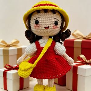 Une poupée artisanale pour petite fille, un jouet en peluche fait <span class=keywords><strong>maison</strong></span>, un cadeau spécialement conçu pour l'anniversaire <span class=keywords><strong>de</strong></span> l'enfant - Product Image 2