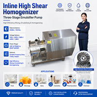 Émulsifiant/Homogénéisateur/Mélangeur à cisaillement élevé automatique en ligne, pompe de mélange, machine à émulsionner