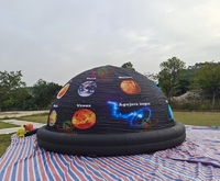 Dôme de planétarium gonflable noir personnalisé et portable avec souffleur et kit de réparation certifié CE/TUV pour événements en plein air
