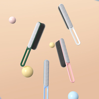 Sanga Nouveau Brosse de nettoyage multifonctionnelle écologique en plastique double face réutilisable pour enlever les poils d'animaux statiques et les peluches des vêtements pour la maison