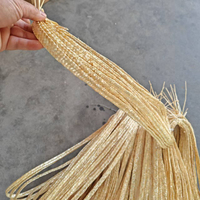 Tresse en paille naturelle faite à la main, matériau brut pour la décoration intérieure, corde tressée à sept brins pour sacs, chapeaux, chaussures et artisanat