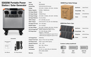 สถานีไฟฟ้าพกพา 5000W 5376Wh มาตรฐาน AU พร้อมปลั๊กเสียบ 230V 50Hz เครื่องกำเนิดพลังงานแสงอาทิตย์ LiFePO4 UPS พร้อมแผงโซลาร์เซลล์ 800W รับผลิตแบบ OEM ODM - Product Image 5