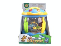 2 modes de changement rotatif animal de dessin animé nageant animal aquatique marin jouet musical avec couleur éblouissante et lumière