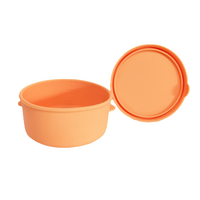 Boîte à lunch pour enfants en silicone de qualité alimentaire, résistante à la chaleur, utilisable au micro-ondes, empilable, sans BPA, non toxique, avec couvercles