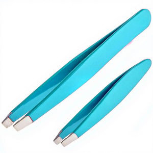 Juego de Pinzas para Cejas de Acero Inoxidable, Regulares y Mini, con Puntas Rectas y Inclinadas, Duraderas para Depilar y Manicura, Todos los Colores - Product Image 4
