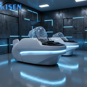 KISEN Cama de Masaje Automática de Fibra de Vidrio con Luz Ambiental LED, Masaje Eléctrico Ajustable para Piernas y Espalda, Rodillos y Lavabo Cerámico - Product Image 4