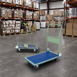 F150 फोल्डेबल प्लेटफॉर्म हैंड ट्रक ने डोली गाड़ी को धक्का दिया, गोदाम सुपरमार्केट के लिए परिवहन ट्रॉली - Product Image 6