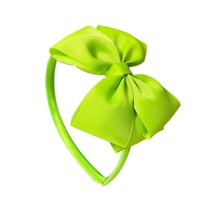 Headband Anak Minimalis Modern Berbahan Kain Rajut dengan Pita, Terlaris Antar Negara, untuk Pertunjukan Hari Anak