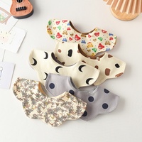 Bavoir en coton style Ky pour bébé, double face, adapté aux nourrissons et aux tout-petits (1-3 ans), bavoir d'alimentation absorbant la bave